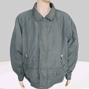 Mighty Mac Jacket Mens 2XL Green Blanket Lined Full Zip Pockets Outdoor